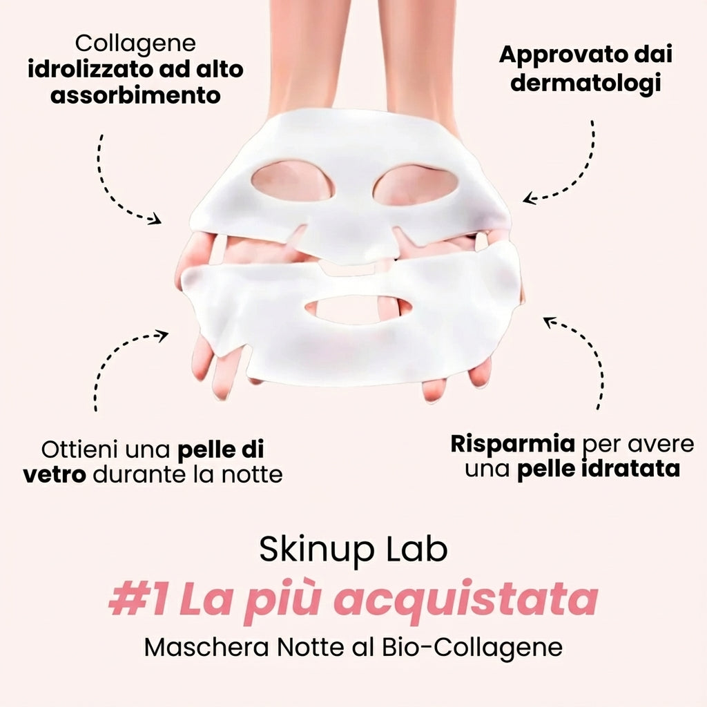 Maschera con bio-collagene - Riduci le rughe già dopo 1 applicazione